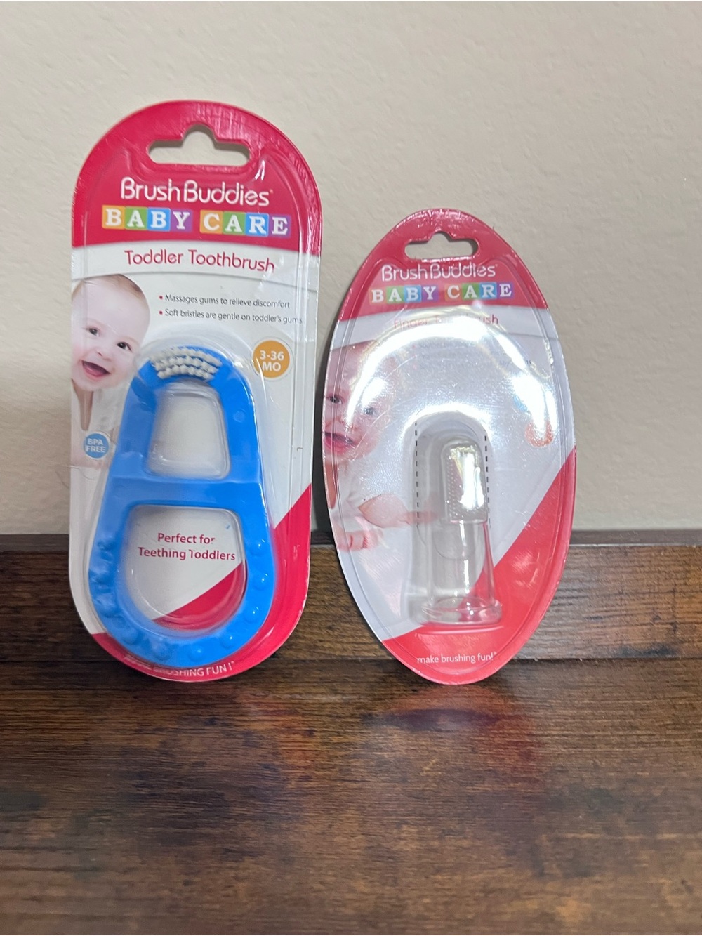 Brush Buddies Baby Care Toddler Toothbrush, & Finger Toothbrush BPA-Free